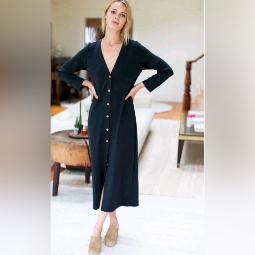 Emerson Fry Navy Long Sleeve Dress